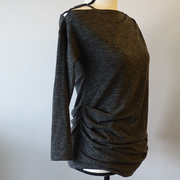 Rachel Roy Heather Grey Sweater Top NWT - Picture 2 of 5